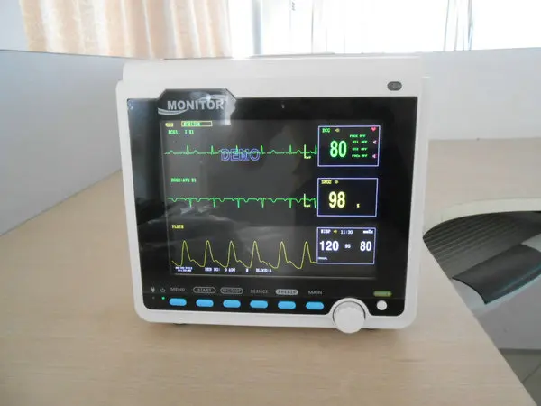 TDOU CMS6000B монитор пациента в отделении интенсивной терапии с ЭКГ, NIBP, SPO2, Частота пульса, температура Resp