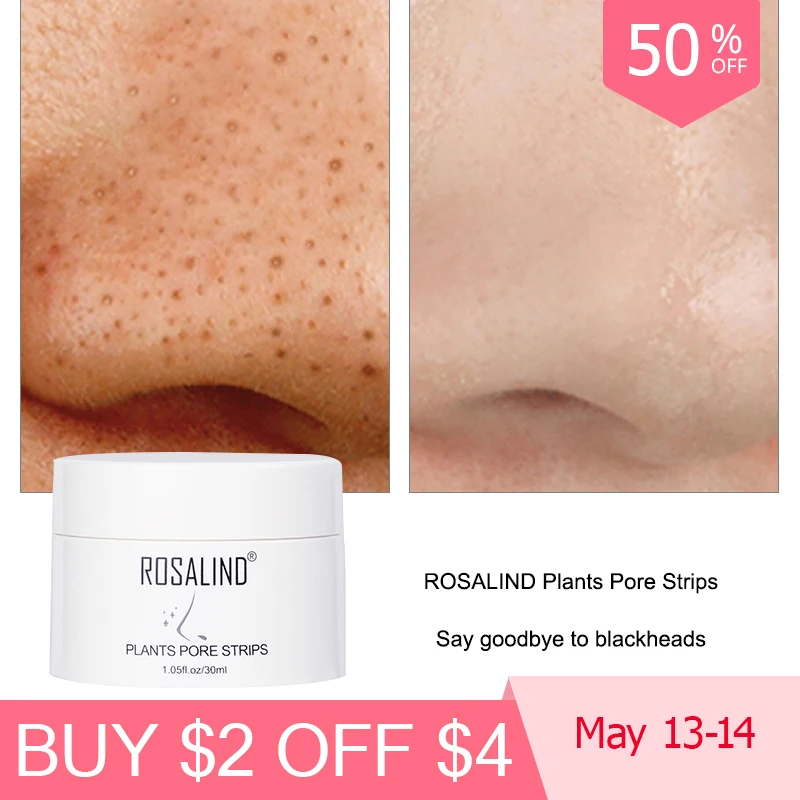 

ROSALIND Face Masks Facial From Black Dots Remove Deep Cleaning Blackhead Nose Peeling Off Shrink Pore Lifting Cream Skin Care