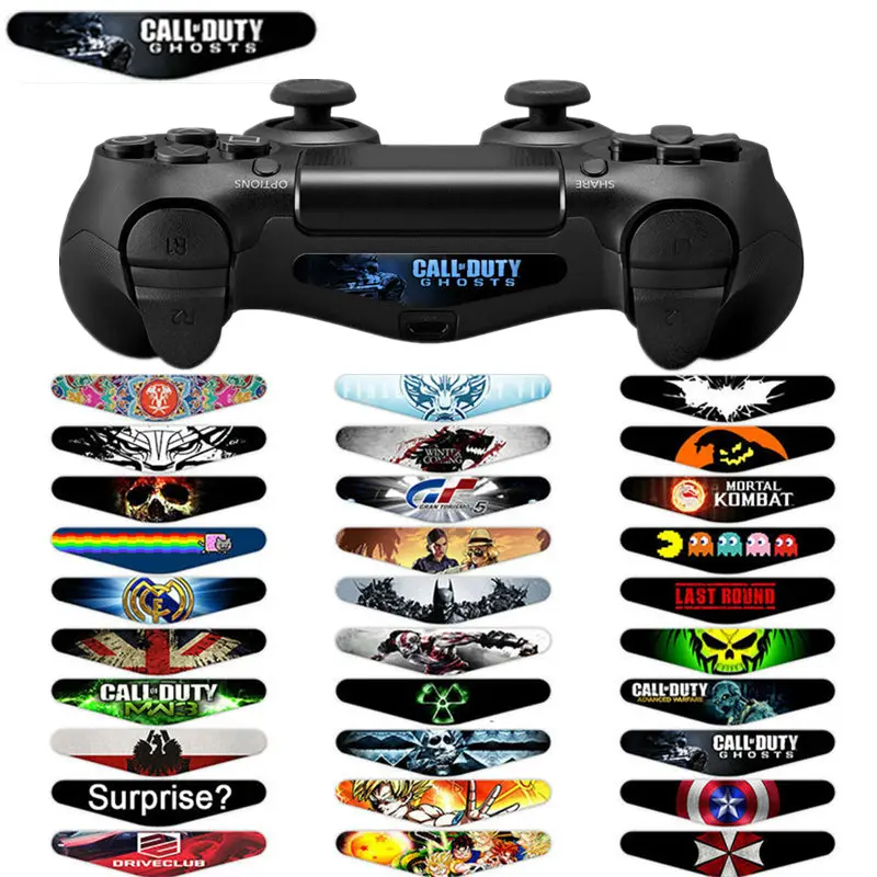 

30PCS LED Light Bar Skin Sticker For Playstation4 PS4 Custom Decal Game Light Bar Sticker for PS4 Pro Slim Dualshock Controller
