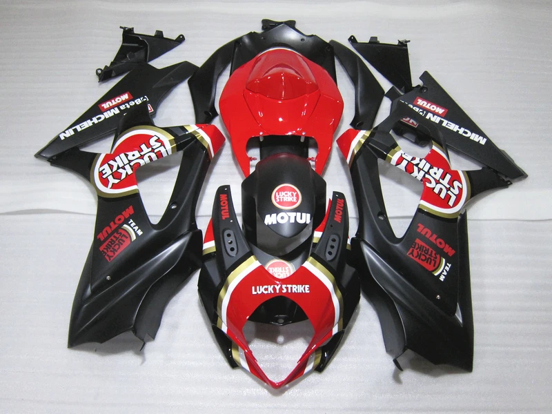 

Free 7 gifts bodywork fairing kit for Suzuki GSXR1000 07 08 red black fairings set GSXR1000 2007 2008 IU38