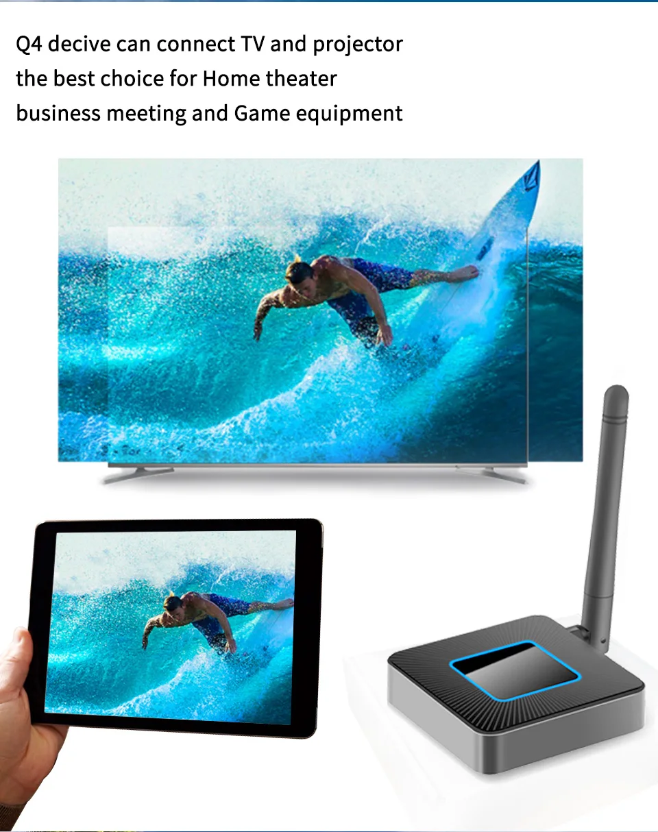 Q4 тв карты Miracast Airplay DLNA HDMI 1080 P HD 2,4 г/5,8 Г зеркалирование ключ для ПК ios android pk E8 E68