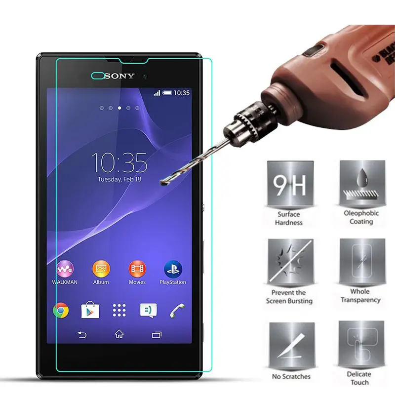 

Tempered Glass for Sony Xperia T3 Screen Protector Protective Film T3, Mobile Phone for Sony Xperia T3 Glass