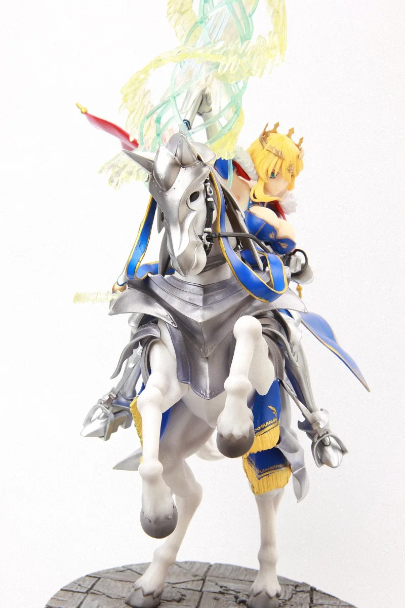 45 см аниме фигурка Altria Pendragon Fate Grand Order FGO Saber Lancer Horseback Gunman версия модели ПВХ украшения куклы новые