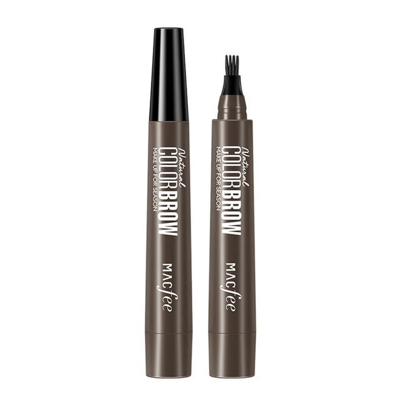 

4 fork Liquid Eyebrow Pencil lasting Waterproof Sweatproof Fork Tip Fine Sketch Eye Brow Tattoo Tint Pen Korean Cosmetics