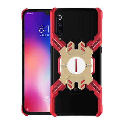 Для Xiaomi Mi 9 чехол Роскошный противоударный механический металлический алюминиевый каркас для телефона защитный чехол для Xiaomi Mi 9 защитный чехол - Цвет: Red Gold