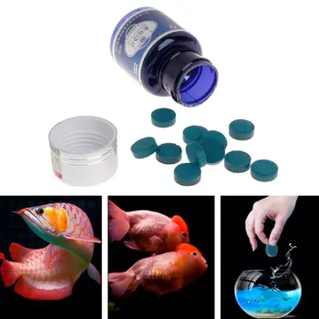 

Aquarium Tablet 30 Tablets Capsule Fish Tank Goldfish Tropical Sea Fish Treatment Multi Functional Concentration Supplies C42