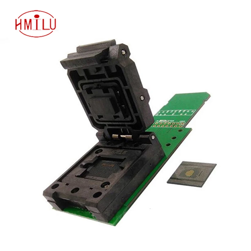

EMCP529 BGA529 socket adapter mobile phone font test reading re-writing the SN code and wifi information
