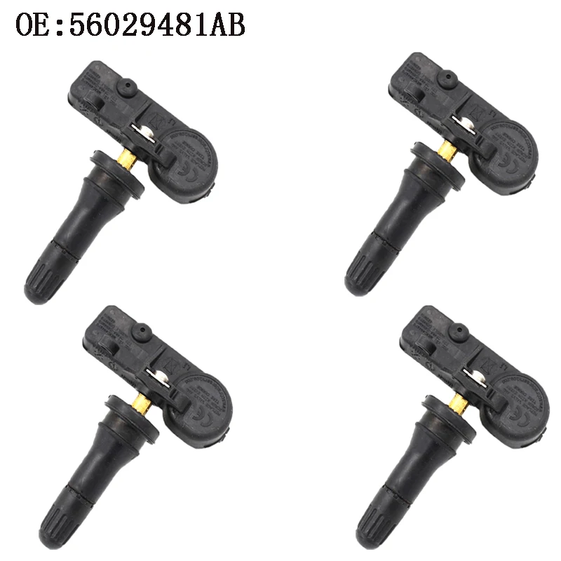 4 PCS New High Quality TPMS Tire Pressure Sensor 433MHz Fits For Dodge Ram 2009-2010 56029481AB