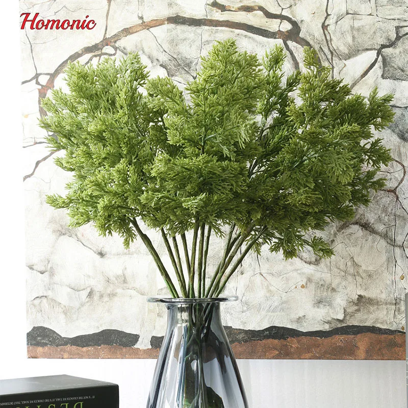 Buy artificial pine cypress bonsai tree branches mini artificial plants foliage