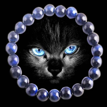 

High Quality Natural Stone Blue Tiger Eye Mala Beads Buddha Yoga Men Bracelets Bangles Elasticity Rope beaded Women Bracelet