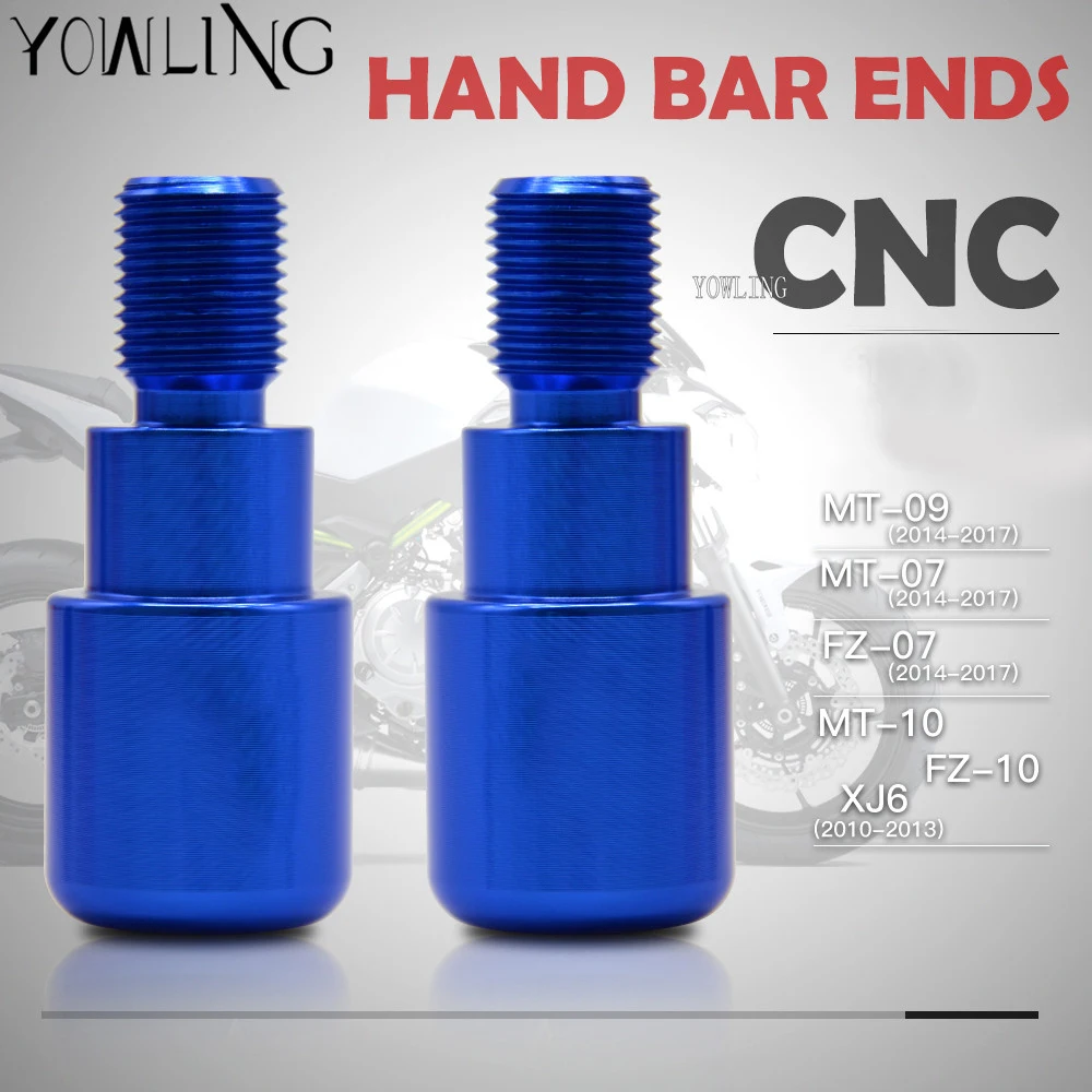 

Motorcycle Hand End Grip Ends Bar Handlebar Caps Plugs Grips FOR YAMAHA MT-07 MT10 MT-09 MT09 FZ-09 FZ09 X-MAX 125 400 250