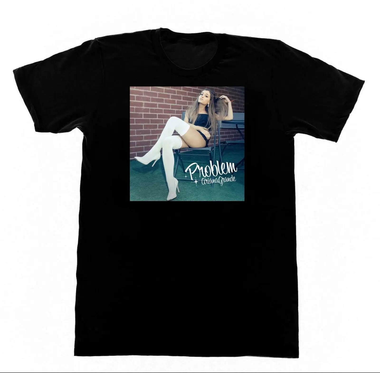 Ариана Гранде-проблема с M83 футболка подарок футболка с принтом, в стиле «хип-хоп» футболка новые футболки arrival Летняя мужская футболка