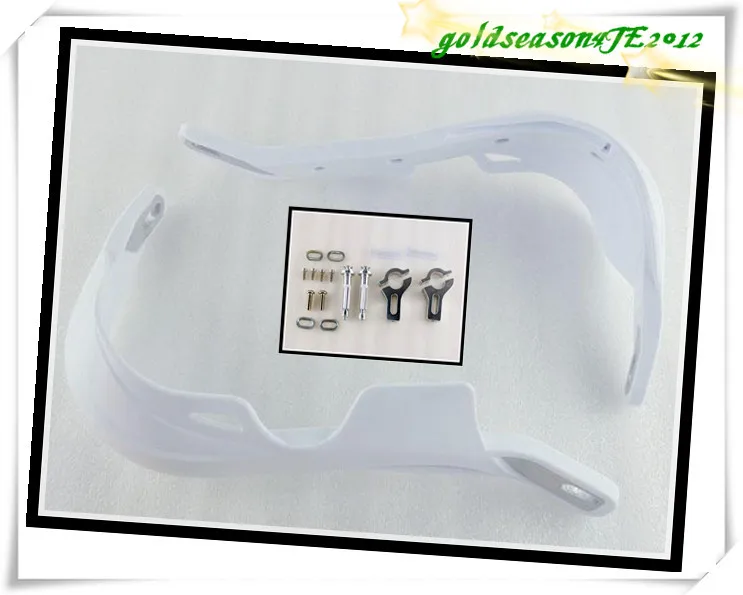 

white Handguards Hand Guard Raptor for kawasaki KFX450R KFX400 KLX250 7/8" Mounting Clamp