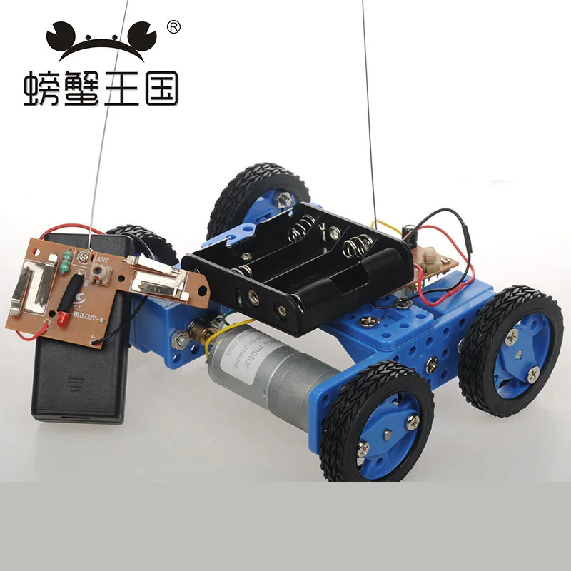 

PW M21 DIY Mini Car Model with Remote Controller Gear Motor Technology Invention Funny Puzzle Education Car Toy