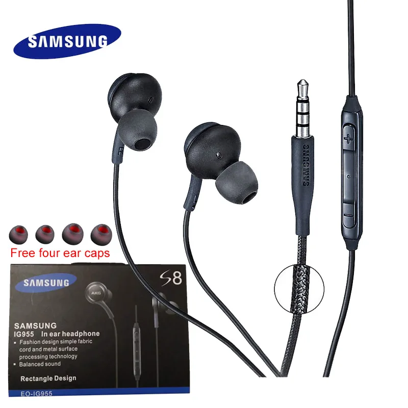 

For Samsung Earphone wired headphones Sport earphone True Stereo headset in ear for Galaxy S8 S9 note9 xiaomi mi earplug huawei