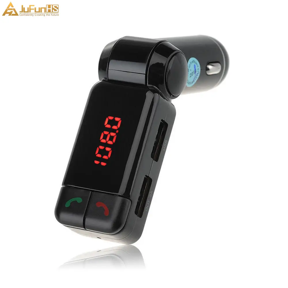 Автомобильный FM трансмиттер Bluetooth MP3 AUX для iphone Android USB зарядное устройство