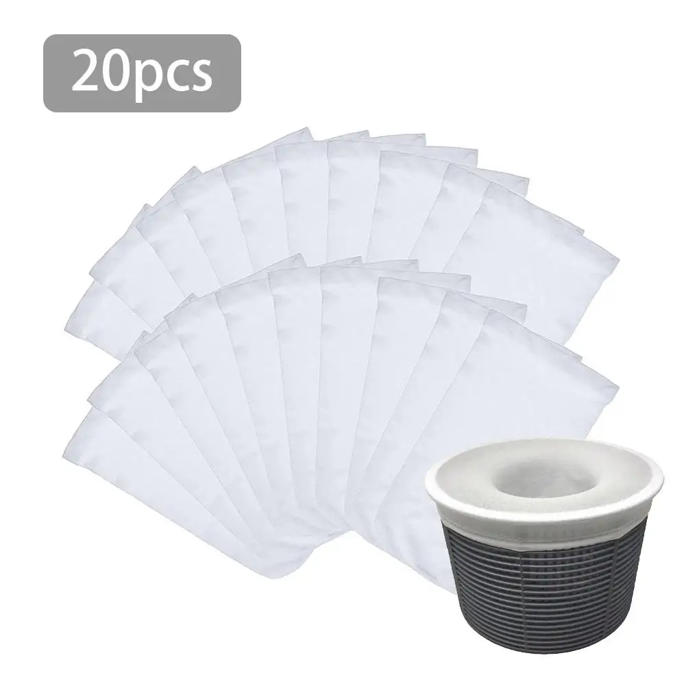 

5/10/20pcs Swimming Pool Filter Net storage pool skimmer Reusable Washable Cartridge Suitable for baskets and skimmers