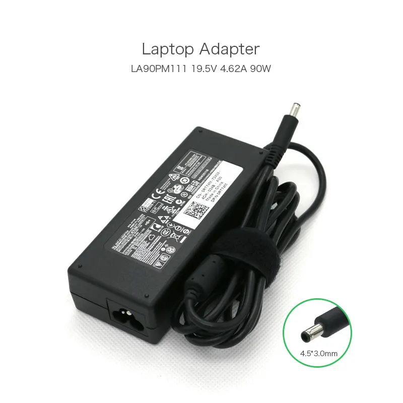 19.5V 4.62A 90W 4.5*3.0mm LA90PM111 Laptop Power Supply for Dell