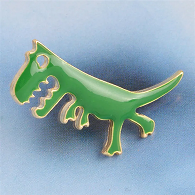 1pcs Cartoon Dinosaur Brooch Pins Girl Animals Enamel Collar Badge Corsage Brooch Jewelry