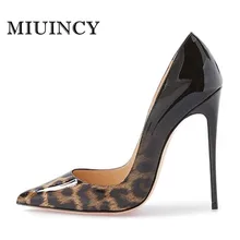 Frauen-pumpen Sexy Leopard Schuhe High Heels Frauen Heels Frauen Schuhe High Heel Hochzeit Schuhe Größe 4-15 UNS