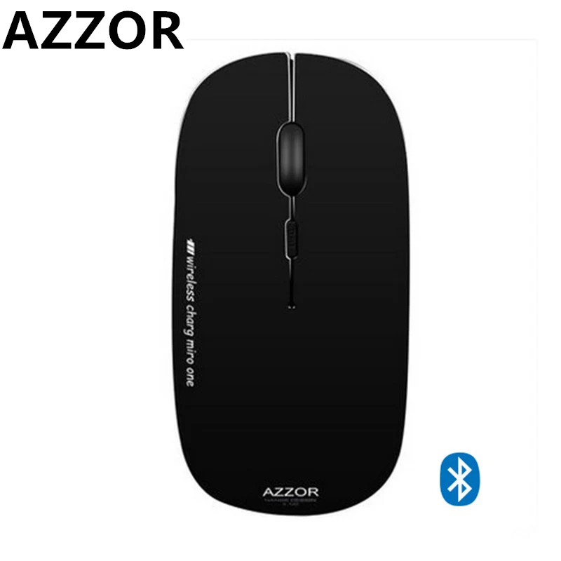 

AZZOR Rechargeable Bluetooth 3.0 Wireless Silent Mute Mouse Ultra Thin 2400DPI Mice for Android Tablet Apple Notebook PC