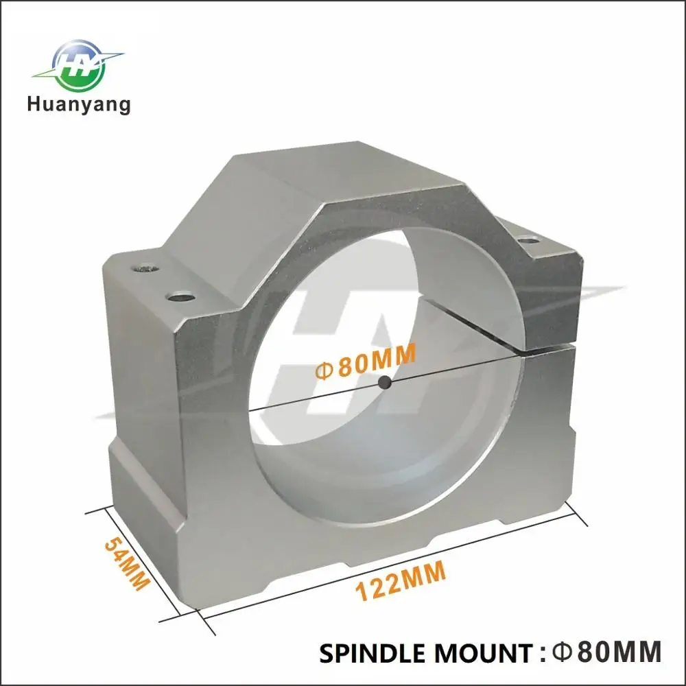 Huanyang 80mm spindle mount for 2.2kw 220v 400Hz spindle motorin