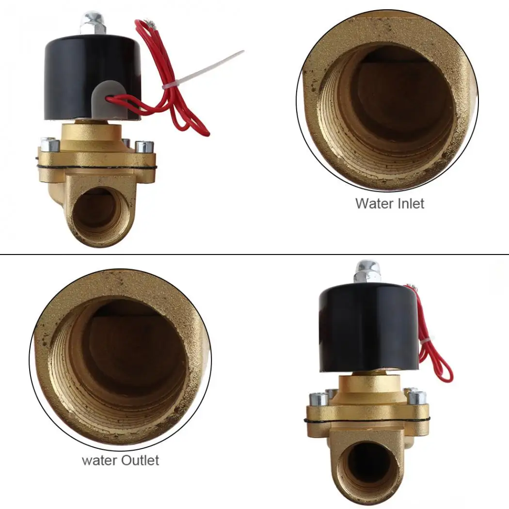 3/4 ''игольчатый клапан 110/220 12 V/24 V Электрический электромагнитный клапан нормально закрытый Тип Алюминий сплав воды электромагнитный клапан