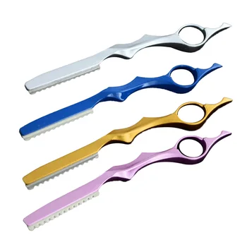 

Men Manual Beard Shaver Stainless Steel Plastic Handle Salon Barber Shaving Razor Blade Sharp Hair Cutting Razors Tools