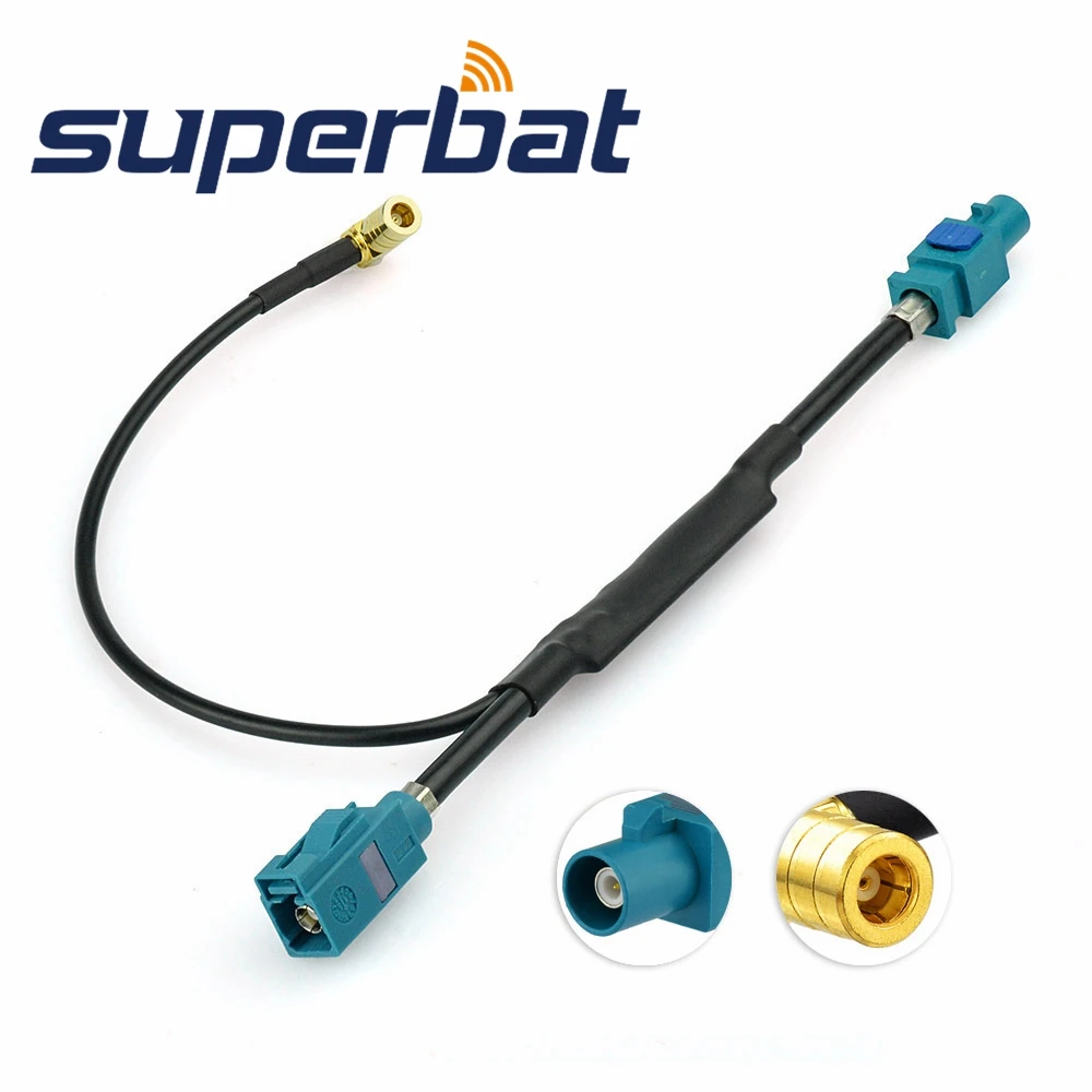 DAB Antenna Aerial Splitter Adapter Cable SMA Male Car Radio Active
