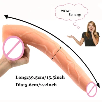 FAAK 15.5 inch super long dildo Big dick horse huge penis realistic sex toys for women vagina stimulate anal stuffed sex shop 2