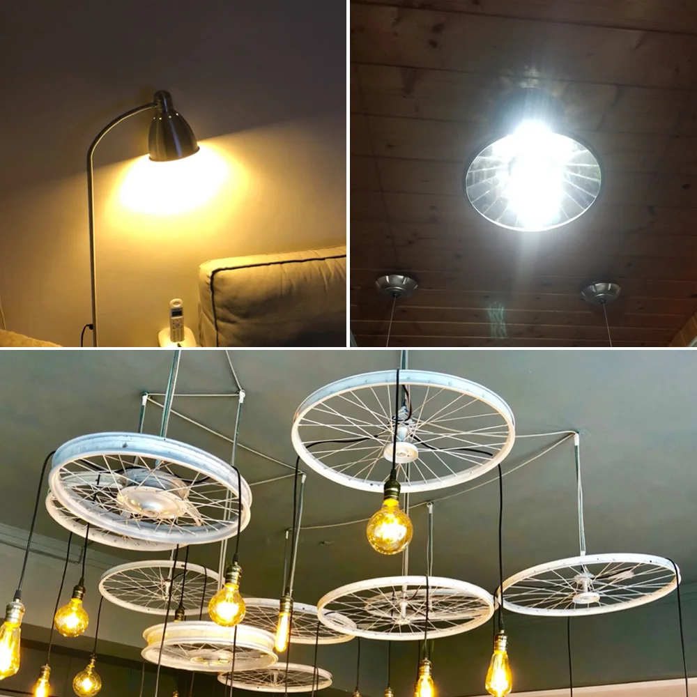 ANBLUB Светодиодная лампа с регулируемой яркостью E27, 2 Вт, 4 Вт, 6 Вт, 8 Вт, лампа накаливания Эдисона, COB, 360 градусов, 220 В, ретро, глобус, освещение для помещений, гостиной