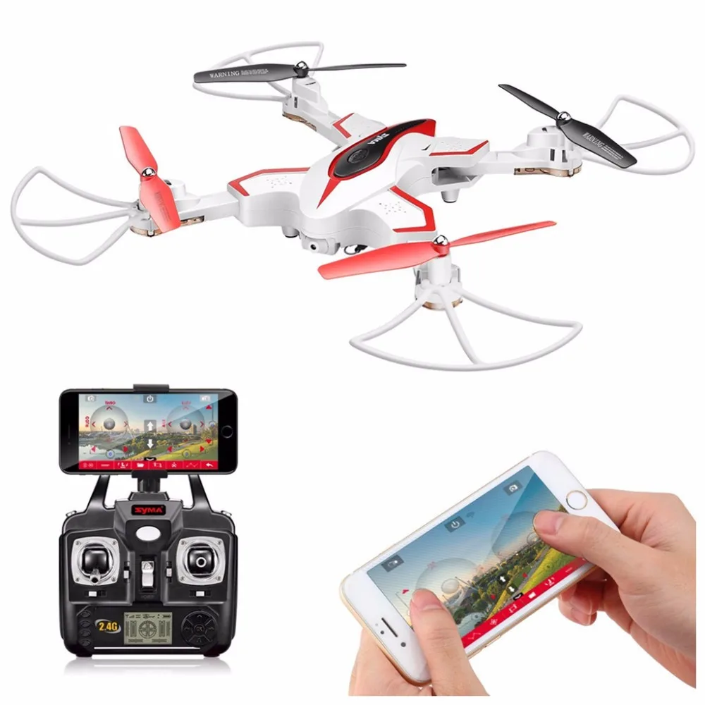 Syma X56W складной Квадрокоптер с HD Wi Fi камерой и видео в реальном времени 4 канальный