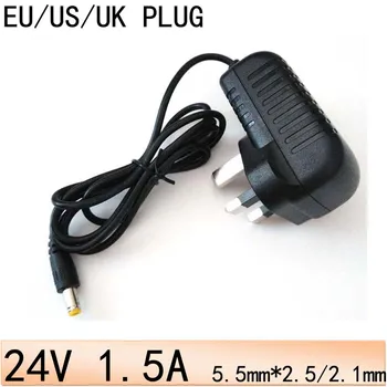 

5.5mm*2.5mm 5.5mm*2.1mm 24V 1.5A 1500mA Power Supply Switching Converter universal AC Power Adapter Plugtop Converter