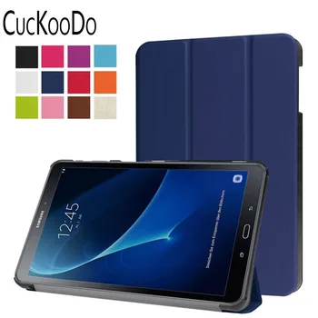 

CucKooDo Slim Lightweight Standing Custom Fit Cover [Auto Sleep/Wake] for Smasung Galaxy Tab A 10.1 Inch SM-T580/SM-T585 Tablet