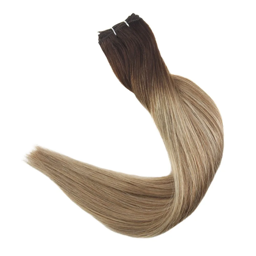 Full Shine Human Hair Bundles Hair Weft Extensions Sew In Hair