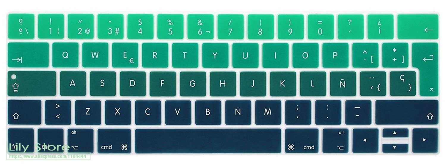 Для новейших моделей 2017 / 2016 с мультисенсорной панелью Macbook Pro 13 15 2018 клавиатура