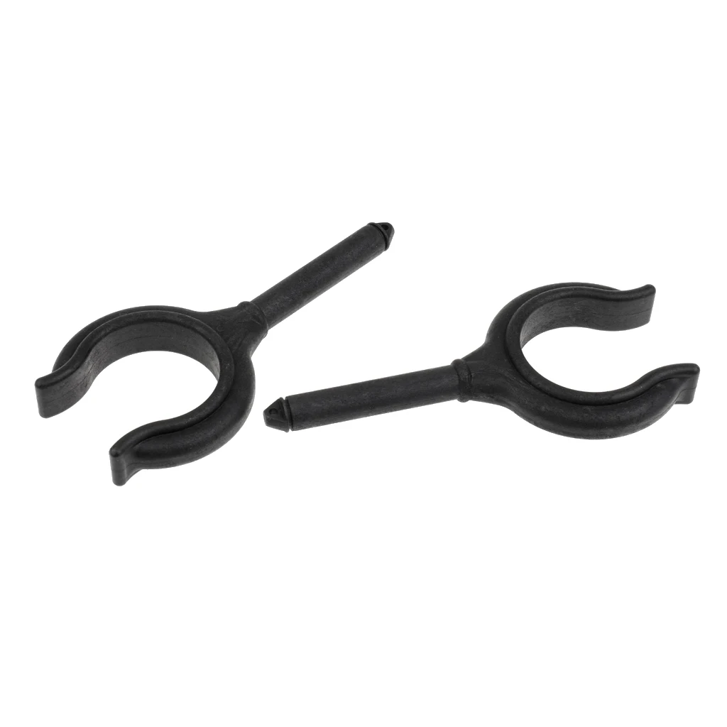 2 Pcs Black Nylon Marine Row Boat Dinghy Water Raft Boat Kayak Canoe Oar Lock Rowlock Side Mount For 1 3/4'' Oars