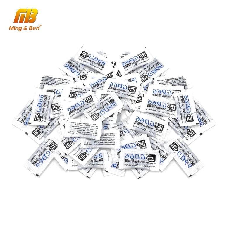 

100PCS GD66 Thermal Conductive Grease Paste Silicone Plaster Heatsink Compound Gram High Performance Gray For DIY LED Floodlight