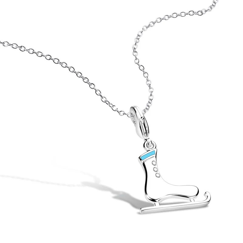 Ice skating Boot on a 925 Sterling Silver Chain