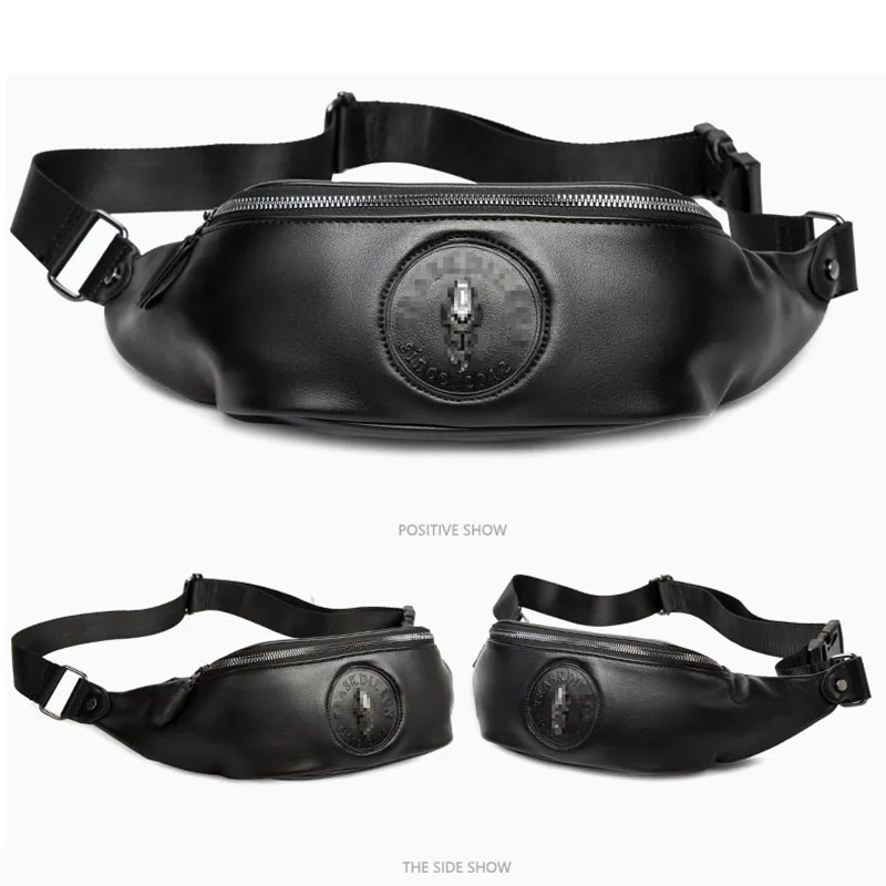 Fanny Pack Leather Chest Bag for Men Fashion Waist Pack Belt Bags Fanny Packs for Men Fashionable Waist Bag Heuptas