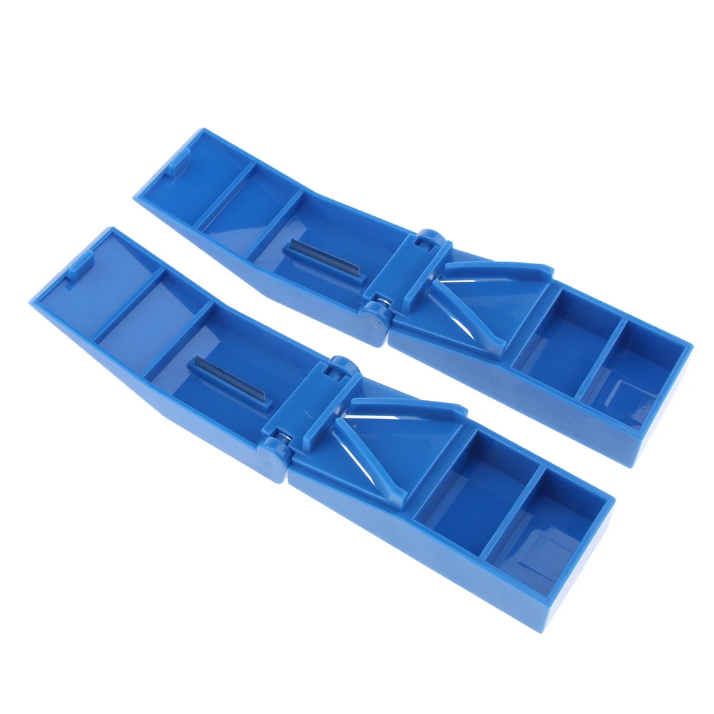 Pack of 2pcs Blue Durable Pill Cutters Tablet Dividers Perfect Medicine Slicers for Home Travel Use