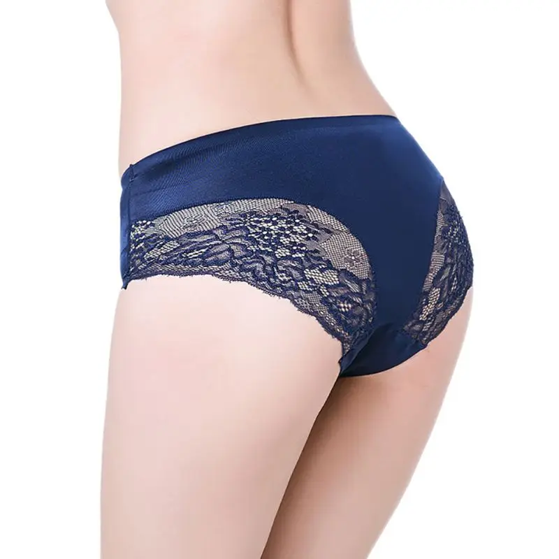 

2019 Hot Sale Fashion Lace Panties Women Seamless Ultra-thin Solid Underwear Girls 's Intimates Breathable Briefs