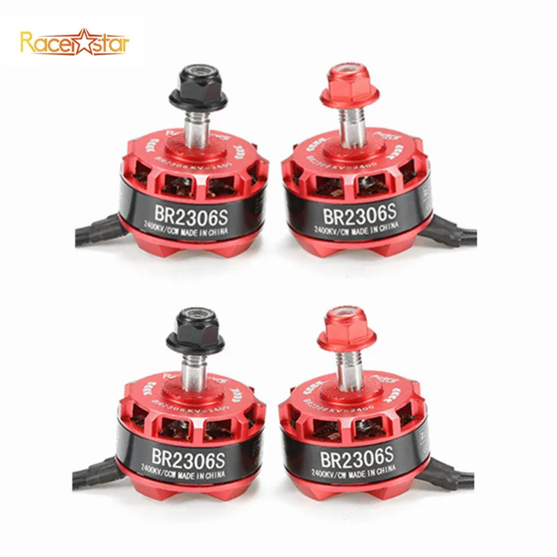 Гоночный двигатель Racerstar 2306 BR2306S 2400KV 2 4S бесщеточный мотор для радиоуправляемого