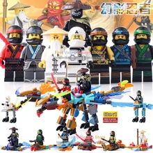 DR. TONG 80 шт./лот фигурки героев ниндзя Kai, jay, Cole Zane Lloyd Master Wu GARMADON Набор фигурок строительные блоки детские кирпичи игрушки SY671