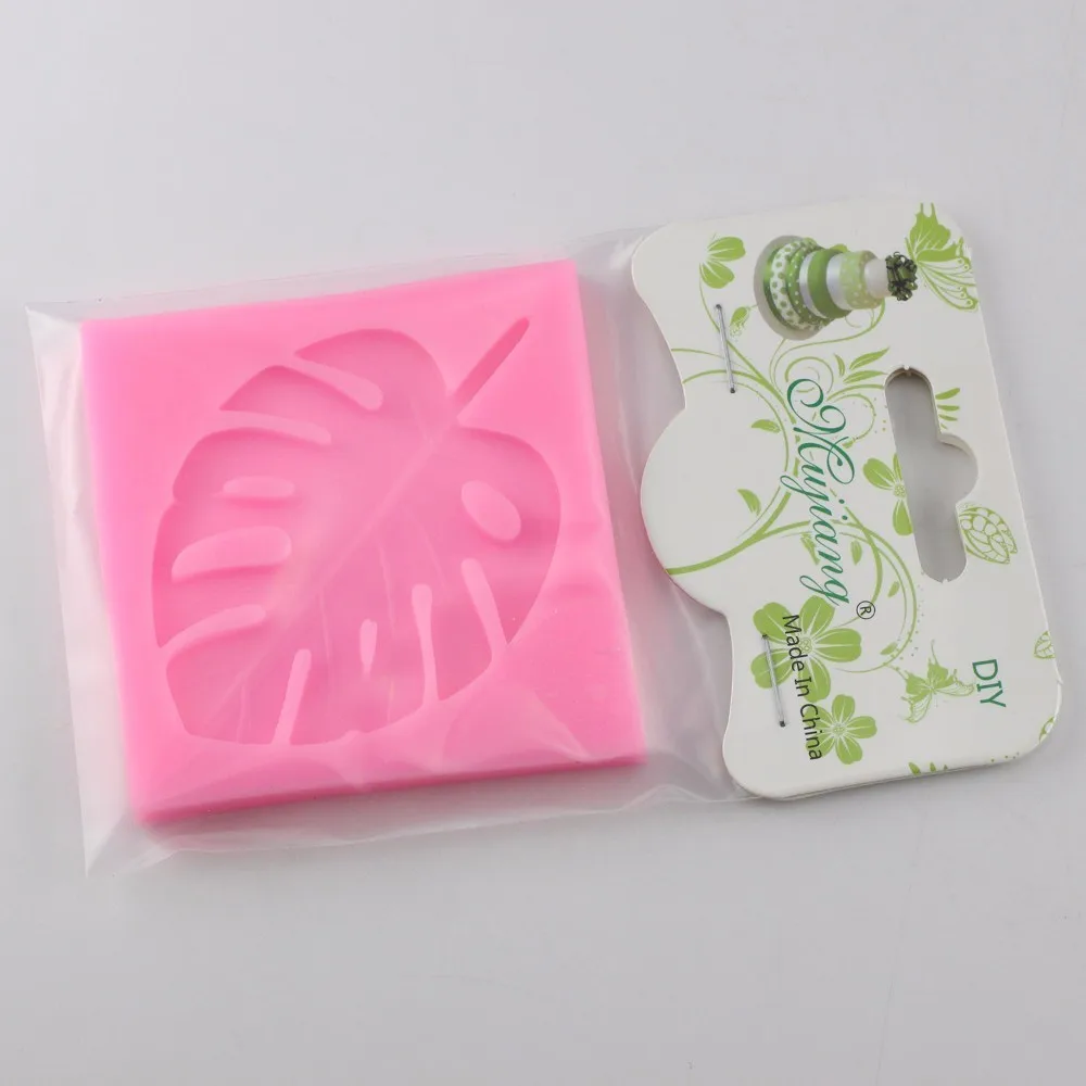 3D силиконовая форма в виде листа Mujiang|clay moulds|fimo clay mouldfondant cake decorating tools |