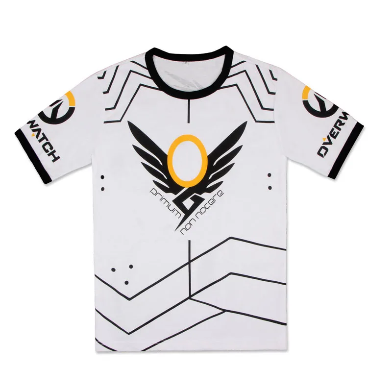 Coshome OW D.VA T Shirt Rabbit Cosplay Dva T-shirts Anime Costumes Tops Men Women Short Sleeve Summer Tees (8)