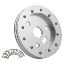 Серебряный 0," 13 мм Автомобильный руль Boss Spacer алюминиевый концентратор адаптер Pad 3 поворота 6 отверстий Стиль Универсальный