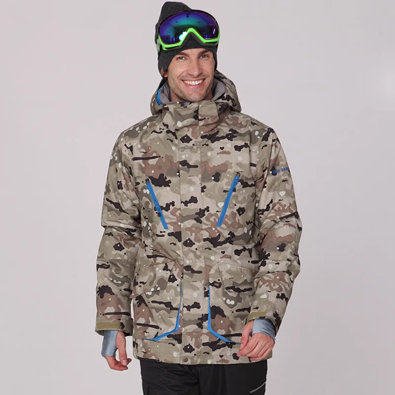 Gsou Salju Ski Musim Dingin Jaket Pria 