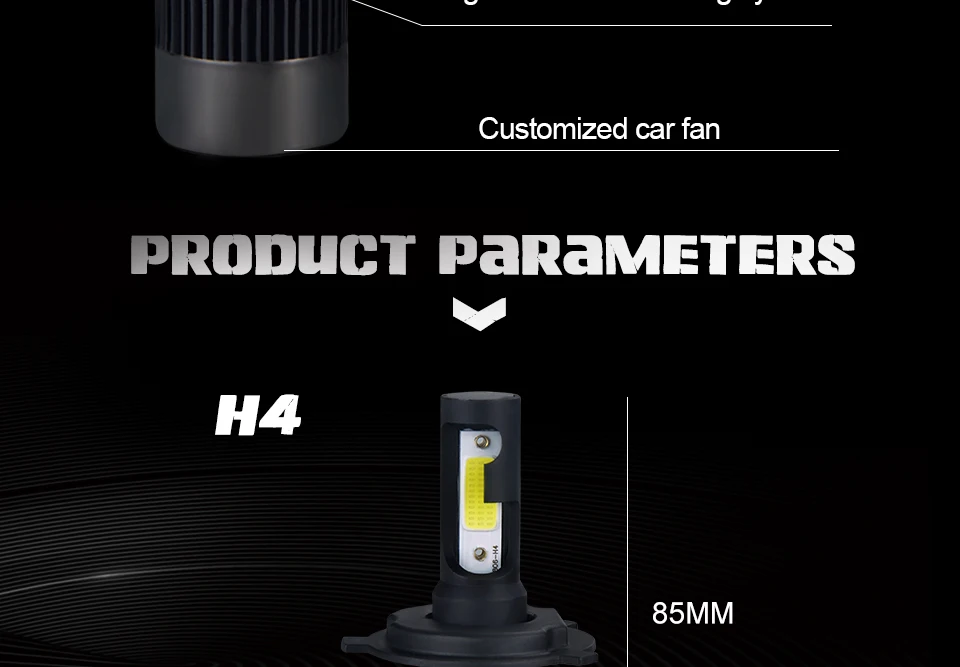 H4 светодиодный фар автомобиля лампы H7 светодиодный H1 H11 H8 HB3 HB4 9005 9006 8000LM 6500K 12В противотуманные лампы светодиодный фары для автомобилей авто фары
