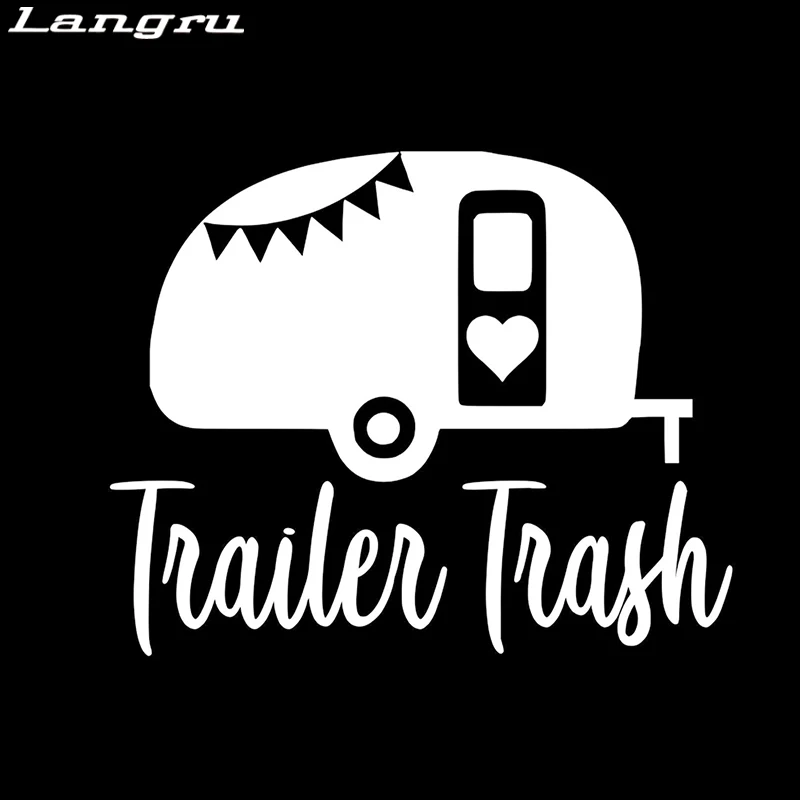 Langru Trailer Trash Camper модная индивидуальная забавная виниловая декорация наклейки для
